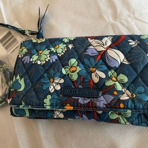 Vera Bradley RFID Euro Wallet in Cotton, Floral Garden